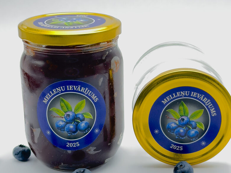 Mellene - uzlīme 60 mm | tumšais fons