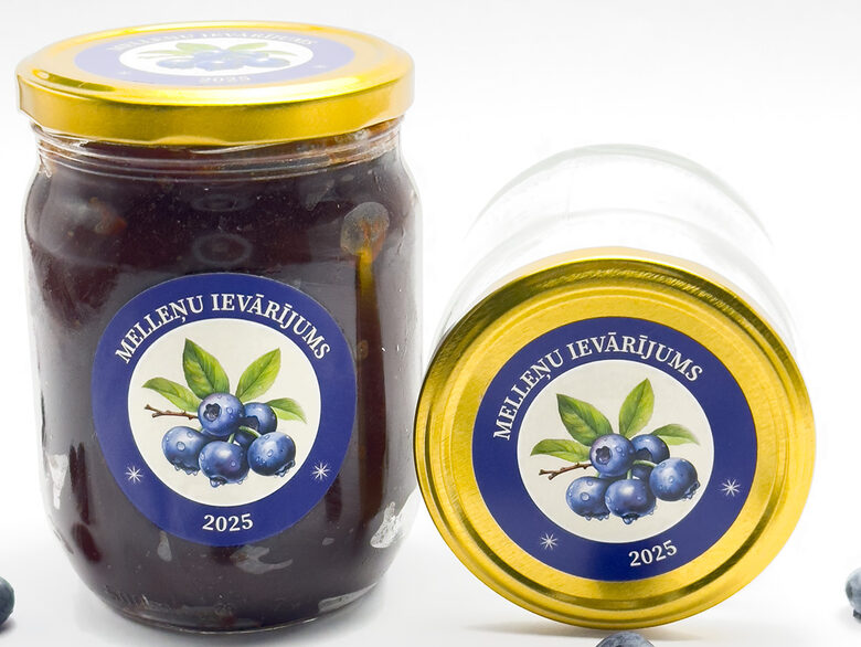 Mellene - uzlīme 60 mm | gaišais fons