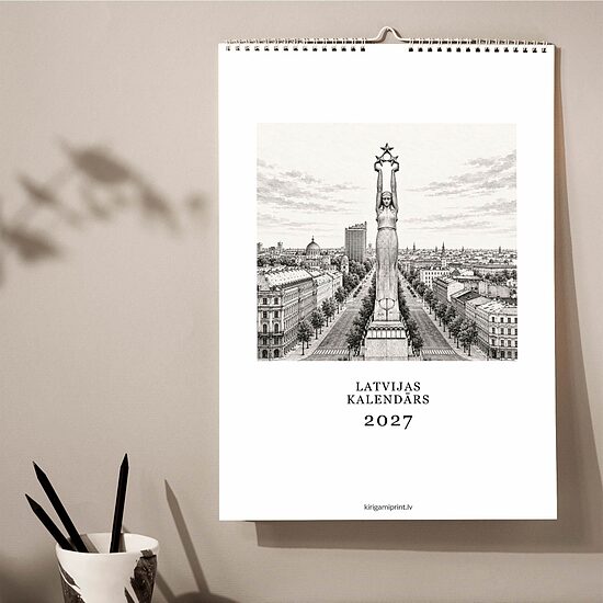 A3 Latvijas kalendārs 2027