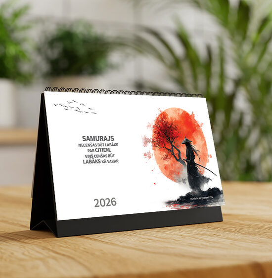 SAMURAJS -  galda kalendārs 2026. gadam