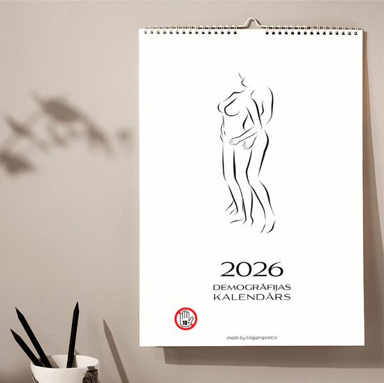 A3 Demogrāfijas sienas kalendārs 2026.gadam